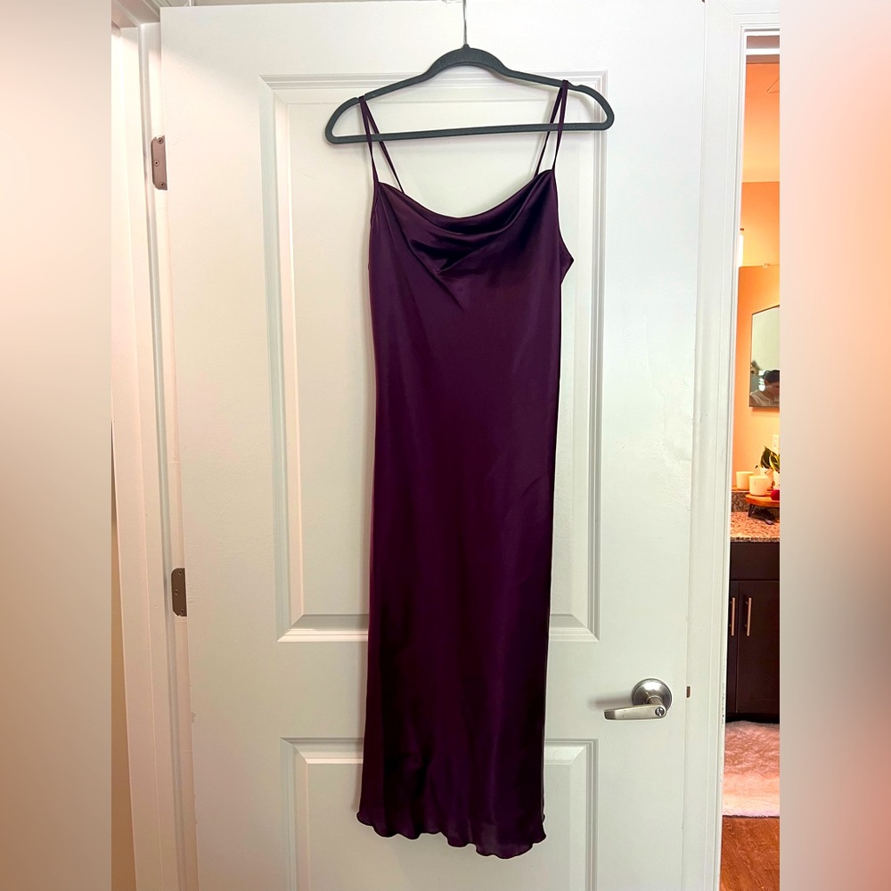 Bebe Purple Raisin Maxi dress Size S
